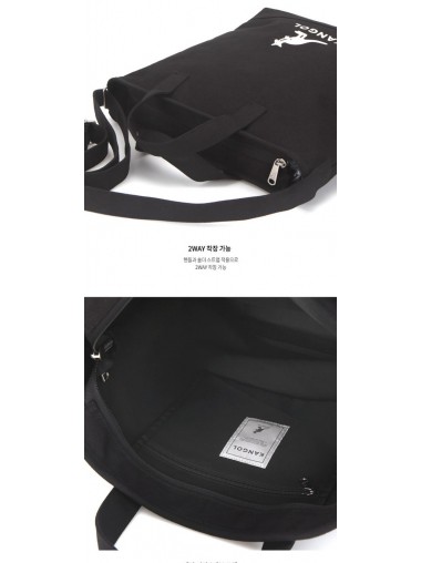 Kangol Mark Canvas Two-Way ToteBag- Black 3825 